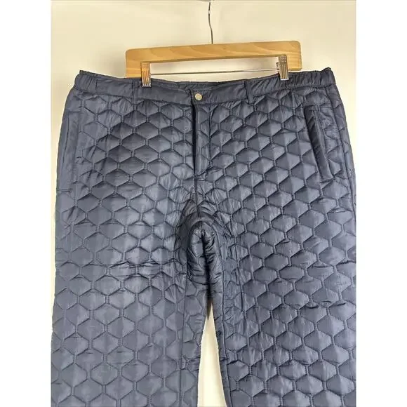 Mifland Quilted Pants - Navy Blue, Size 2XL